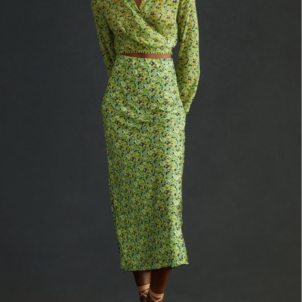 Favorite Daughter Green Gwen Maxi Skirt